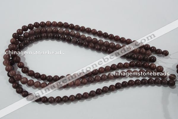 CAJ452 15.5 inches 7mm round purple aventurine beads wholesale