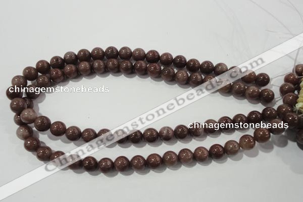 CAJ454 15.5 inches 10mm round purple aventurine beads wholesale