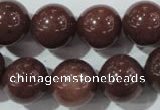 CAJ456 15.5 inches 14mm round purple aventurine beads wholesale