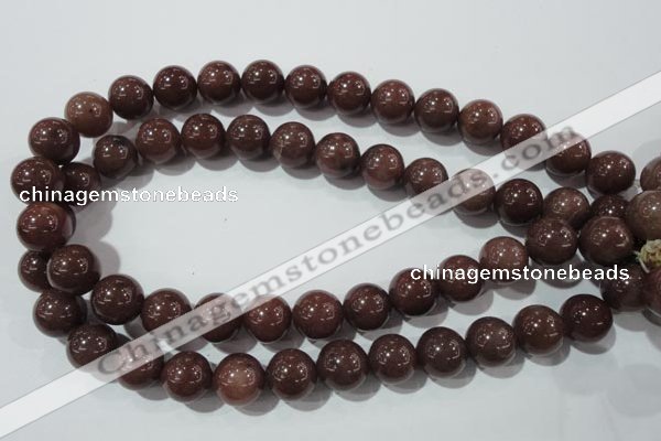 CAJ456 15.5 inches 14mm round purple aventurine beads wholesale