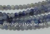 CAJ500 15.5 inches 4mm round blue aventurine beads wholesale