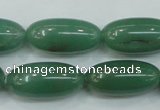 CAJ53 15.5 inches 12*26mm rice green aventurine jade beads wholesale