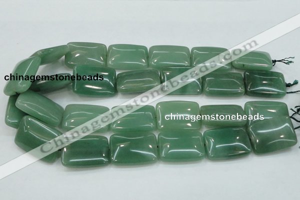 CAJ54 15.5 inches 22*30mm rectangle green aventurine jade beads wholesale