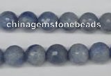 CAJ563 15.5 inches 10mm faceted round blue aventurine beads wholesale