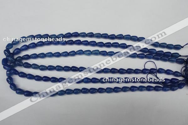 CAJ571 15.5 inches 6*8mm teardrop blue aventurine beads wholesale