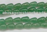 CAJ630 15.5 inches 6*9mm teardrop green aventurine beads