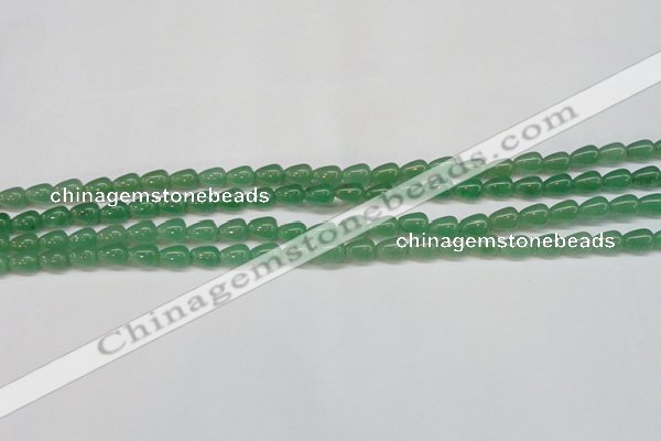 CAJ630 15.5 inches 6*9mm teardrop green aventurine beads