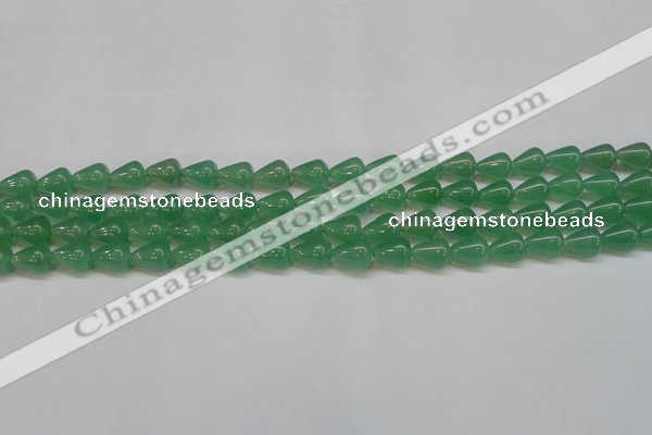 CAJ631 15.5 inches 8*10mm teardrop green aventurine beads