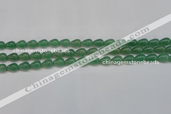 CAJ632 15.5 inches 10*14mm teardrop green aventurine beads