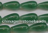 CAJ634 15.5 inches 10*20mm teardrop green aventurine beads