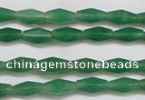 CAJ650 15.5 inches 6*12mm hexahedron green aventurine beads