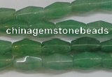 CAJ651 15.5 inches 8*12mm hexahedron green aventurine beads