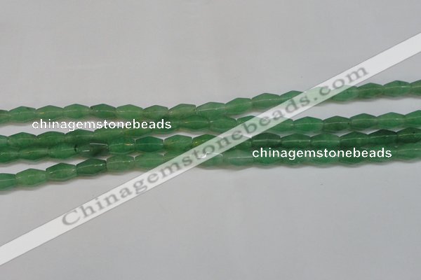 CAJ651 15.5 inches 8*12mm hexahedron green aventurine beads