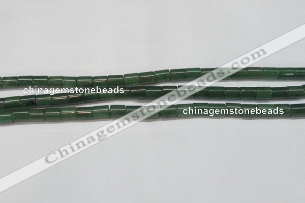 CAJ657 15.5 inches 8*10mm tube green aventurine beads