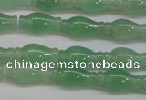 CAJ662 15.5 inches 7*14mm vase-shaped green aventurine beads