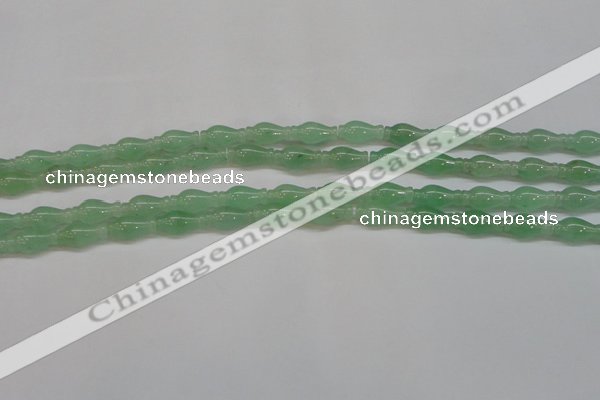 CAJ662 15.5 inches 7*14mm vase-shaped green aventurine beads