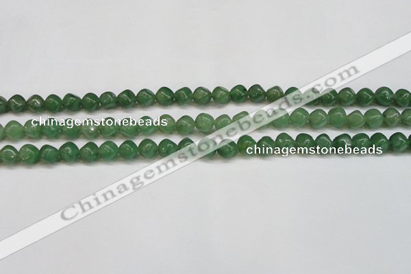 CAJ669 15.5 inches 7*7mm cube green aventurine beads