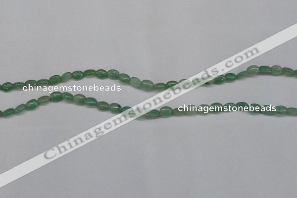 CAJ676 15.5 inches 5*8mm oval green aventurine beads