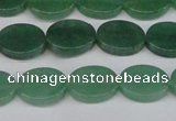 CAJ678 15.5 inches 10*14mm oval green aventurine beads