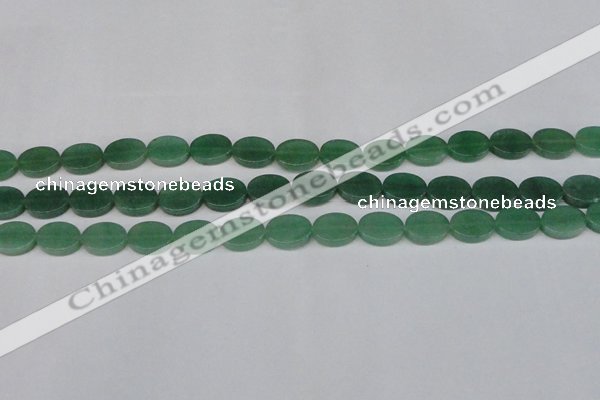 CAJ678 15.5 inches 10*14mm oval green aventurine beads