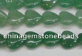 CAJ685 15.5 inches 12*12mm heart green aventurine beads