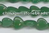 CAJ686 15.5 inches 14*14mm heart green aventurine beads