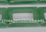 CAJ690 15.5 inches 25*35mm rectangle green aventurine beads