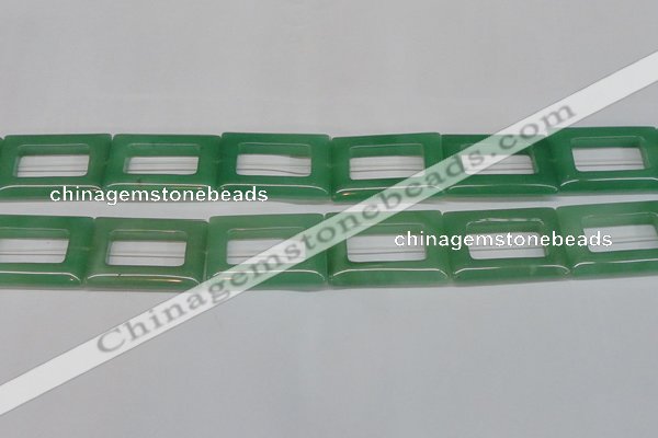 CAJ690 15.5 inches 25*35mm rectangle green aventurine beads