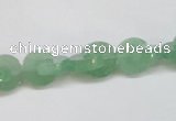 CAJ692 15.5 inches 3*10mm curved moon green aventurine beads