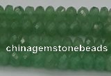 CAJ701 15.5 inches 4*6mm faceted rondelle green aventurine beads