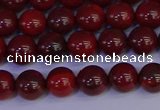 CAJ751 15.5 inches 6mm round apple jasper beads wholesale