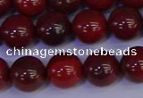 CAJ753 15.5 inches 10mm round apple jasper beads wholesale