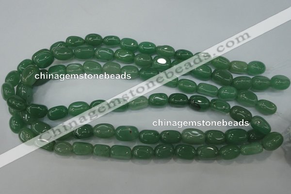 CAJ78 15.5 inches 10*14mm nuggets green aventurine beads wholesale