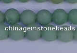 CAJ803 15.5 inches 10mm round matte green aventurine beads wholesale