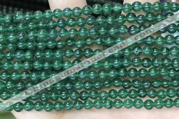 CAJ810 15.5 inches 4mm round green Indian aventurine beads