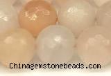 CAJ822 15 inches 10mm faceted round pink aventurine beads