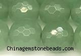 CAJ833 15 inches 12mm faceted round green aventurine beads