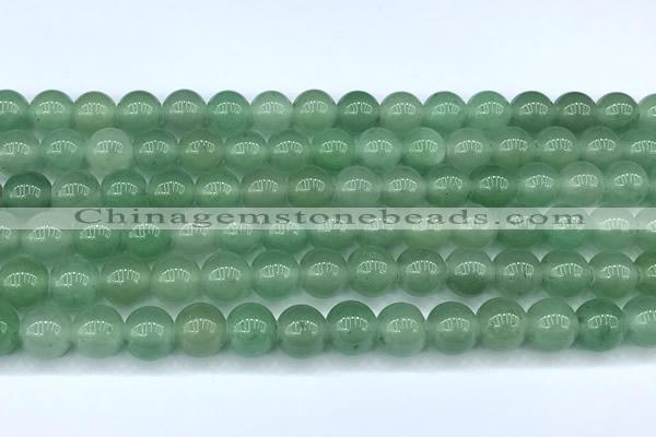 CAJ840 15 inches 8mm round green aventurine beads, 2mm hole