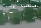 CAJ88 15.5 inches 20*20mm cross green aventurine beads wholesale