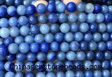 CAJ888 15 inches 8mm round blue aventurine jade beads wholesale