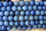 CAJ889 15 inches 10mm round blue aventurine jade beads wholesale
