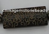 CAL09 14.5 inches 25*55mm carved rectangle agalmatolite beads