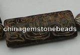 CAL11 14.5 inches 28*60mm carved rectangle agalmatolite beads