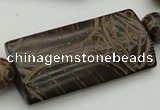 CAL14 14.5 inches 28*60mm carved rectangle agalmatolite beads