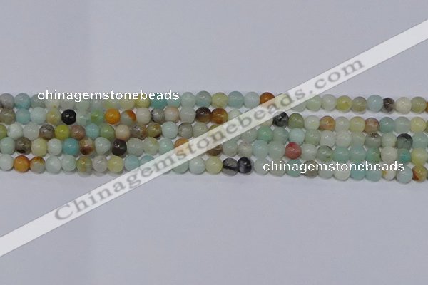 CAM01 4mm round mixed color natural amazonite beads Wholesale