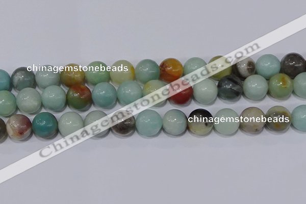 CAM06 round mixed color 14mm natural amazonite beads Wholesale