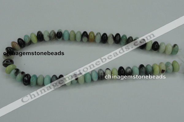 CAM101 15.5 inches 6*12mm rondelle amazonite gemstone beads