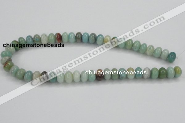 CAM102 15.5 inches 8*12mm rondelle amazonite gemstone beads