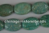 CAM1023 15.5 inches 15*20mm flat drum natural Russian amazonite beads