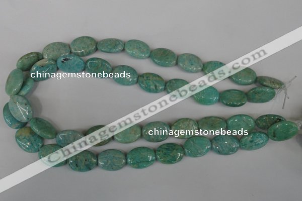 CAM1023 15.5 inches 15*20mm flat drum natural Russian amazonite beads